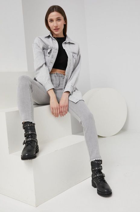 Джинси Answear Lab жіночі середня посадка колір сірий (2178118) Джинси Answear Lab жіночі середня посадка колір сірий (2178118)