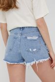 Джинсові шорти Answear Lab жіночі однотонні висока посадка колір блакитний (2348115)