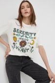 Бавовняна футболка Answear Lab колір бежевий (2204488)