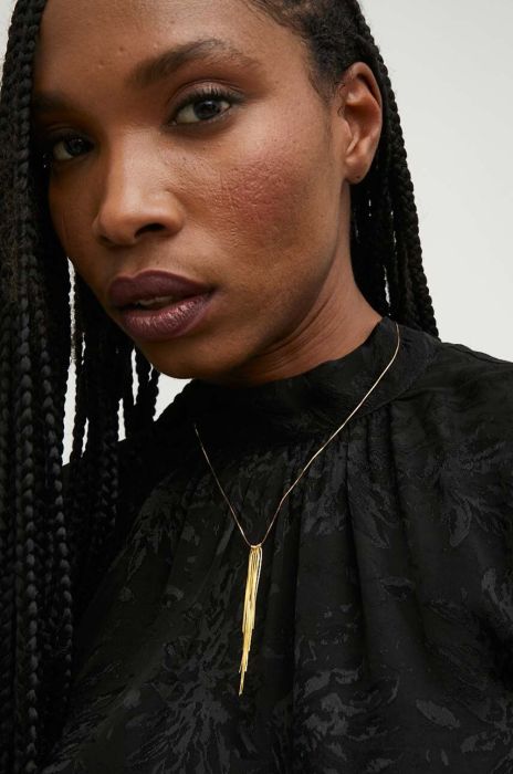 Срібне кольє з позолотою Answear Lab колір золотий (2986094)