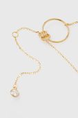 Кольє зі срібла з позолотою Answear Lab колір золотий (3114412)