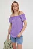 Блузка Answear Lab жіноча колір фіолетовий однотонна