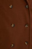 Пальто з вовною Answear Lab колір коричневий перехідне oversize