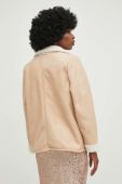 Куртка з вовною Answear Lab колір бежевий перехідна Куртка з вовною Answear Lab колір бежевий перехідна