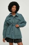 Куртка Answear Lab жіноча колір зелений перехідна oversize (3016035) Куртка Answear Lab жіноча колір зелений перехідна oversize (3016035)