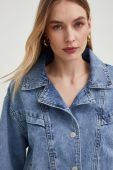 Джинсова куртка Answear Lab жіноча перехідна oversize колір блакитний (3107893) Джинсова куртка Answear Lab жіноча перехідна oversize колір блакитний (3107893)