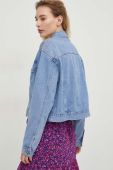 Джинсова куртка Answear Lab жіноча перехідна колір блакитний (3125025)