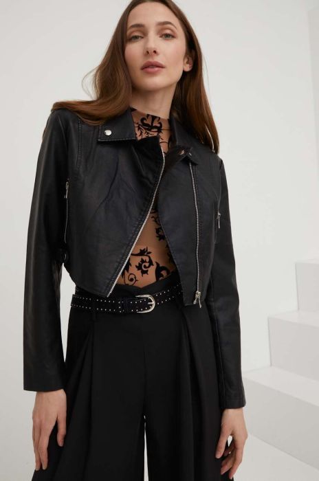 Куртка Answear Lab жіноча колір чорний перехідна (3217473) Куртка Answear Lab жіноча колір чорний перехідна (3217473)