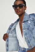 Джинсова куртка Answear Lab жіноча перехідна колір блакитний (3273177) Джинсова куртка Answear Lab жіноча перехідна колір блакитний (3273177)