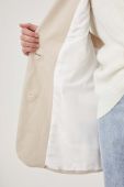 Безрукавка Answear Lab колір бежевий однобортна Безрукавка Answear Lab колір бежевий однобортна