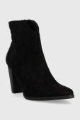 Черевики Answear Lab жіночі колір чорний каблук блок (2911979)