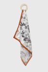 Шовкова хустка на шию Answear Lab колір білий візерунок (3255257)