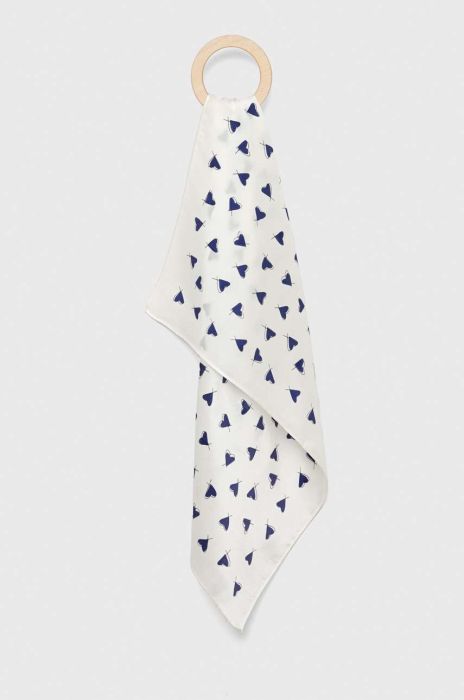 Шовкова хустка на шию Answear Lab колір білий візерунок (3255261)