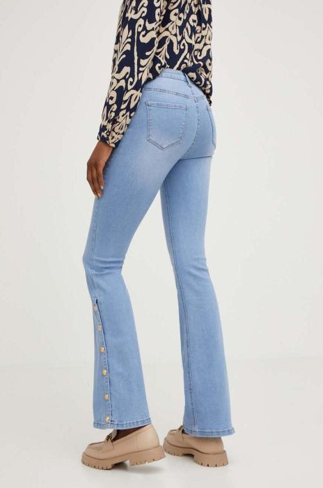 Джинси Answear Lab жіночі висока посадка колір блакитний (3171516) Джинси Answear Lab жіночі висока посадка колір блакитний (3171516)