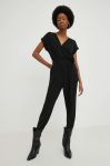 Комбінезон Answear Lab колір чорний декольте трикутник (2818462)