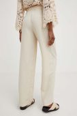 Штани Answear Lab жіночі колір бежевий широке висока посадка (3186490) Штани Answear Lab жіночі колір бежевий широке висока посадка (3186490)