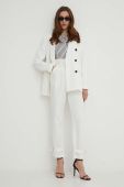 Штани Answear Lab жіночі колір білий пряме висока посадка (3227823)