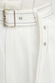 Штани Answear Lab жіночі колір білий пряме висока посадка (3227823)