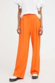 Штани Answear Lab жіночі колір помаранчевий широке висока посадка