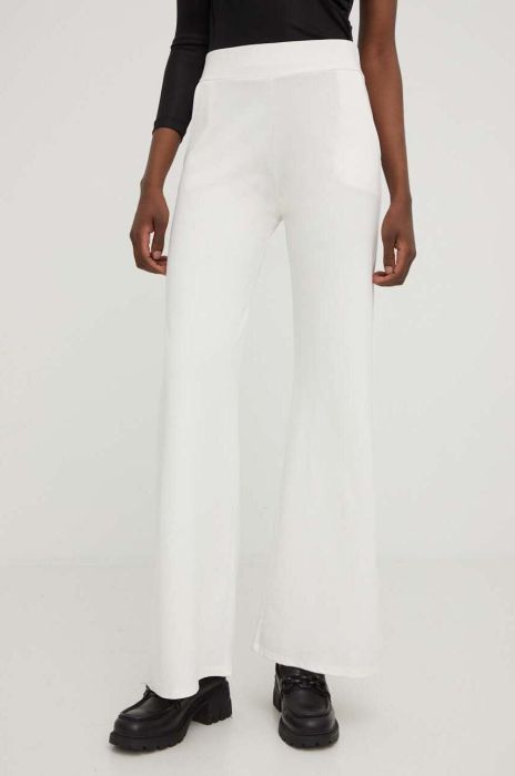 Штани Answear Lab жіночі колір бежевий широке висока посадка (3221478) Штани Answear Lab жіночі колір бежевий широке висока посадка (3221478)