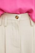 Штани Answear Lab жіночі колір бежевий фасон chinos висока посадка
