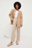 Штани Answear Lab жіночі колір бежевий пряме висока посадка (3273243) Штани Answear Lab жіночі колір бежевий пряме висока посадка (3273243)
