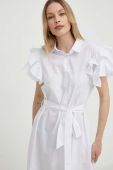 Бавовняна сукня Answear Lab колір білий mini розкльошена (3277766)