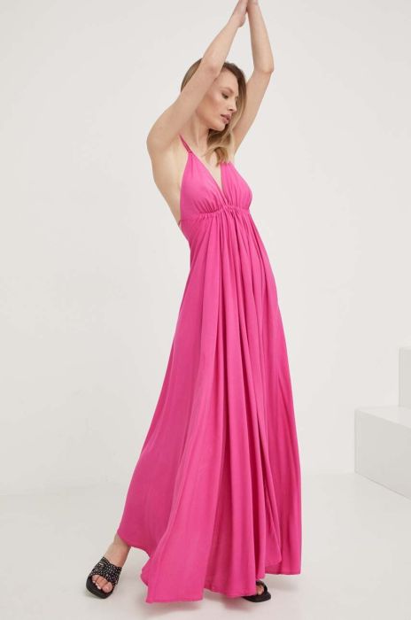 Сукня Answear Lab колір рожевий maxi розкльошена (3275987)