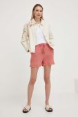 Шорти Answear Lab жіночі колір помаранчевий однотонні висока посадка