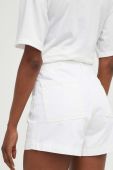 Джинсові шорти Answear Lab жіночі колір білий однотонні висока посадка (3314338)