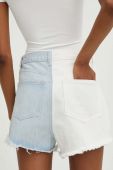 Джинсові шорти Answear Lab жіночі візерунок висока посадка колір блакитний (3264813)