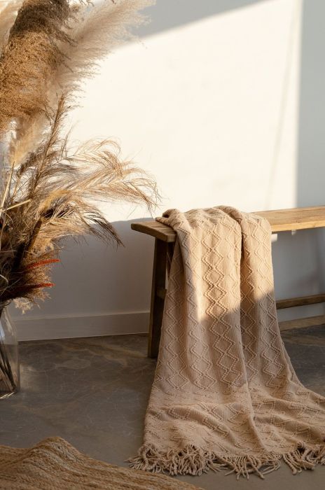 Ковдра Answear Lab колір бежевий (2902839) Ковдра Answear Lab колір бежевий (2902839)