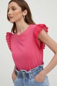 Бавовняна футболка Answear Lab колір рожевий (3242767)