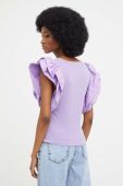 Блузка Answear Lab колір фіолетовий