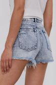 Джинсові шорти Answear Lab жіночі гладкі висока посадка колір блакитний (1501910)