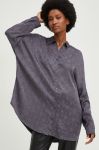 Сорочка Answear Lab жіноча колір сірий relaxed класичний комір (2776480)