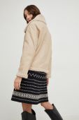 Куртка Answear Lab жіноча колір бежевий перехідна oversize (2780292) Куртка Answear Lab жіноча колір бежевий перехідна oversize (2780292)