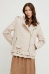 Куртка Answear Lab жіноча колір бежевий перехідна (2780301) Куртка Answear Lab жіноча колір бежевий перехідна (2780301)
