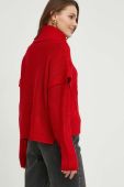 Светр Answear Lab жіночий колір червоний легкий гольф (2798896)