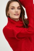 Светр Answear Lab жіночий колір червоний легкий гольф (2798896)