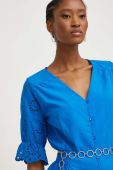 Бавовняна сорочка Answear Lab жіноча колір блакитний (3333737)