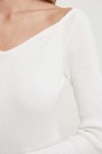 Светр Answear Lab колір білий легкий