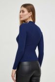 Светр Answear Lab колір синій легкий півгольф