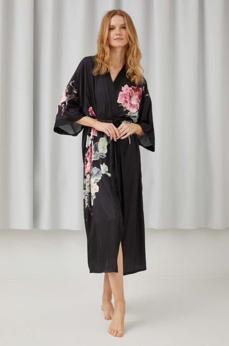 Халат Answear Lab колір чорний (3349445) Халат Answear Lab колір чорний (3349445)