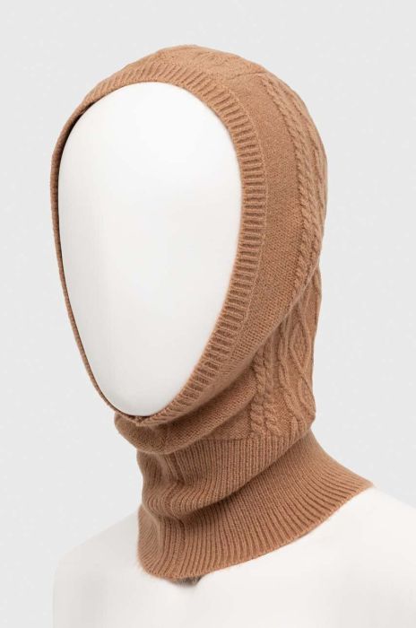 Балаклава з кашеміром Answear Lab колір коричневий Балаклава з кашеміром Answear Lab колір коричневий