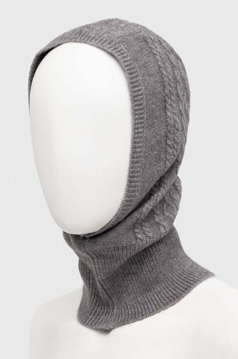 Балаклава з кашеміром Answear Lab колір сірий Балаклава з кашеміром Answear Lab колір сірий