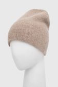 Вовняна шапка Answear Lab колір бежевий вовна