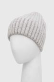 Вовняна шапка Answear Lab колір сірий з товстого трикотажу вовна (3655877)