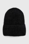 Вовняна шапка Answear Lab колір чорний з товстого трикотажу вовна (3655885) Вовняна шапка Answear Lab колір чорний з товстого трикотажу вовна (3655885)