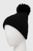 Вовняна шапка Answear Lab колір чорний з товстого трикотажу вовна (3682027) Вовняна шапка Answear Lab колір чорний з товстого трикотажу вовна (3682027)